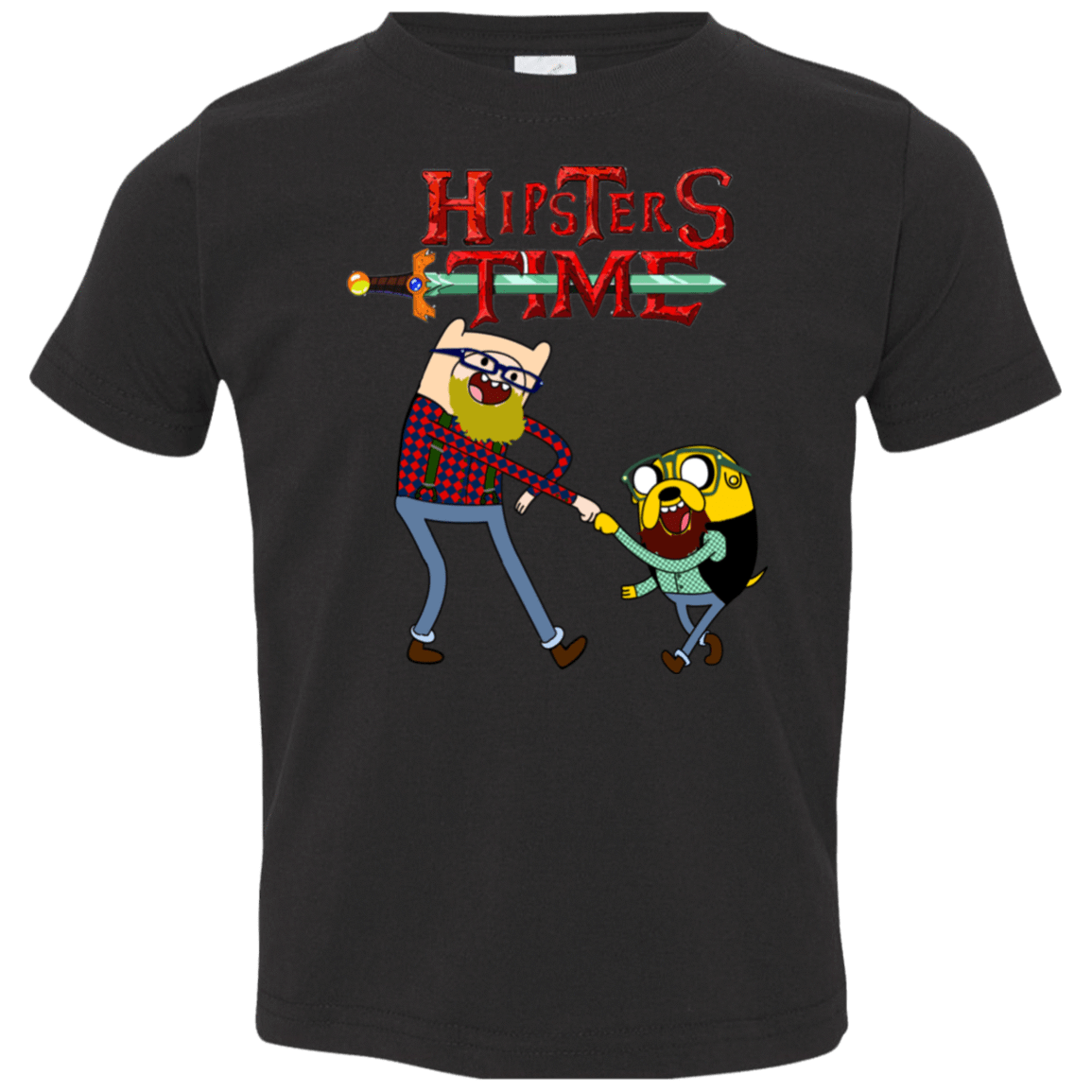 T-Shirts Black / 2T Hipsters Time Toddler Premium T-Shirt