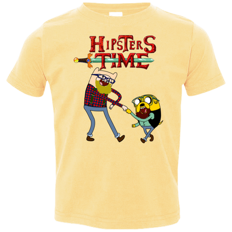 T-Shirts Butter / 2T Hipsters Time Toddler Premium T-Shirt