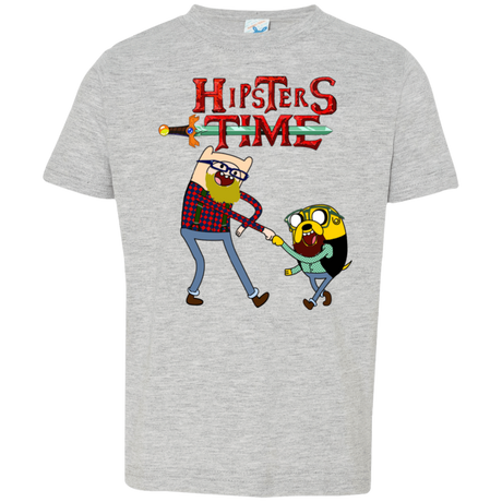 T-Shirts Heather Grey / 2T Hipsters Time Toddler Premium T-Shirt