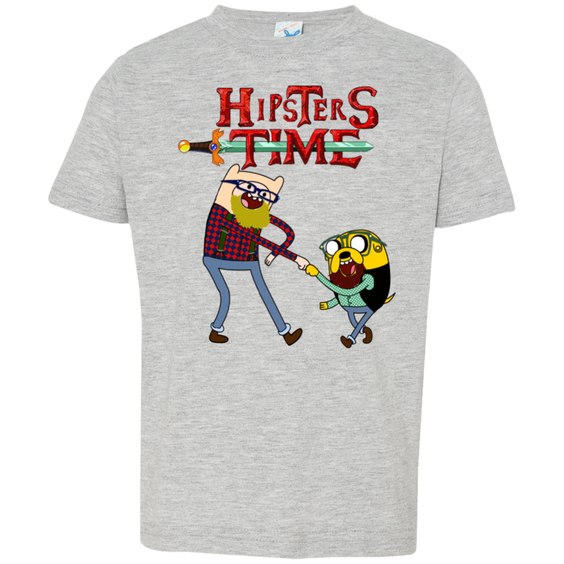 T-Shirts Heather Grey / 2T Hipsters Time Toddler Premium T-Shirt