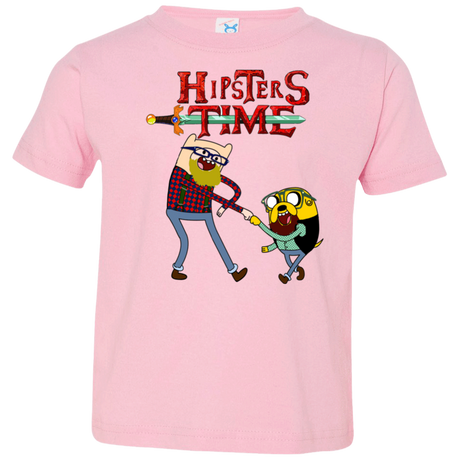 T-Shirts Pink / 2T Hipsters Time Toddler Premium T-Shirt
