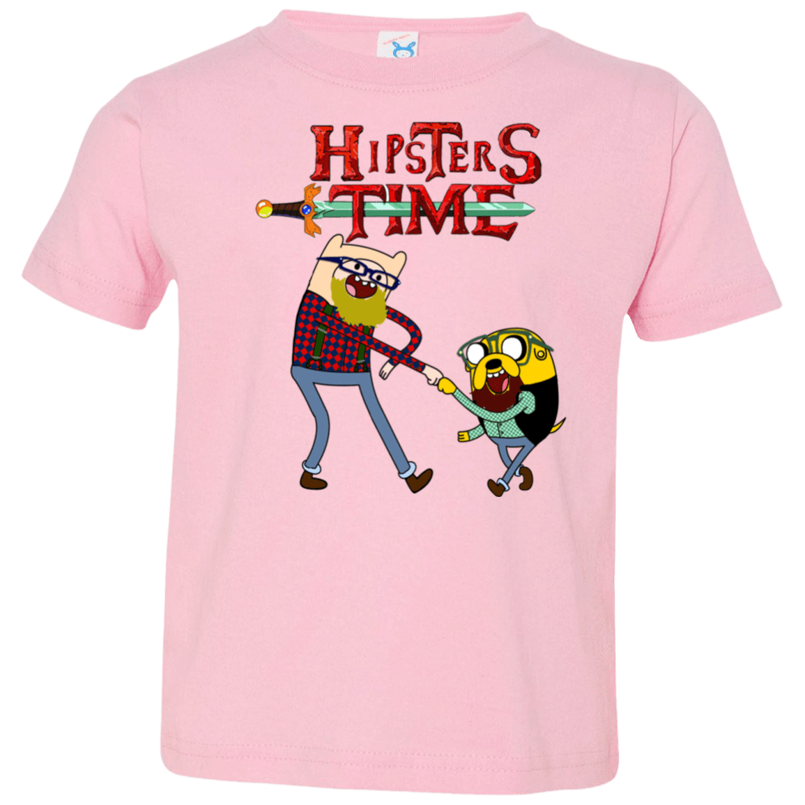 T-Shirts Pink / 2T Hipsters Time Toddler Premium T-Shirt