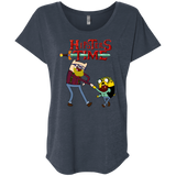 T-Shirts Vintage Navy / X-Small Hipsters Time Triblend Dolman Sleeve