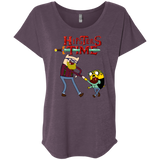 T-Shirts Vintage Purple / X-Small Hipsters Time Triblend Dolman Sleeve