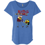 T-Shirts Vintage Royal / X-Small Hipsters Time Triblend Dolman Sleeve