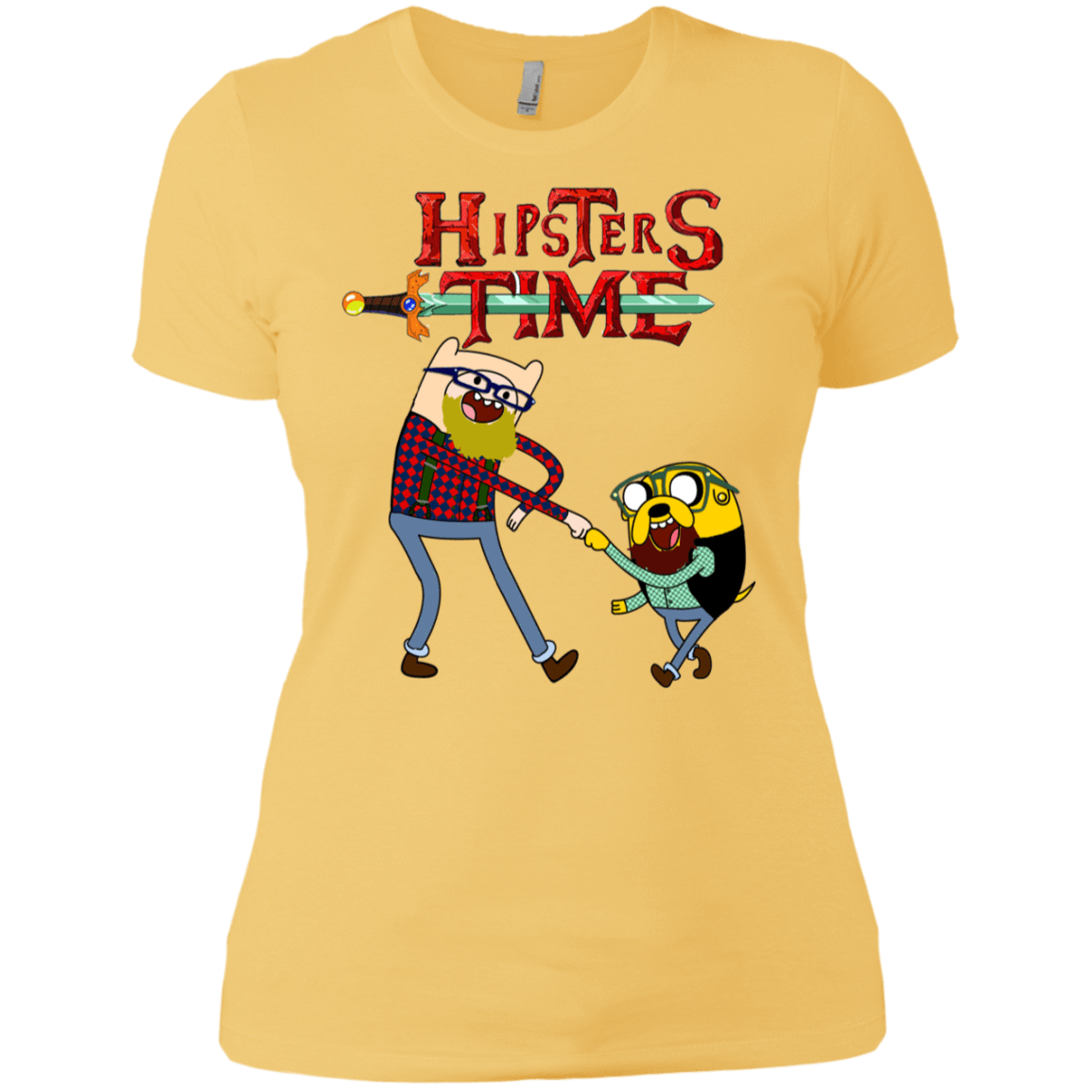 T-Shirts Banana Cream/ / X-Small Hipsters Time Women's Premium T-Shirt