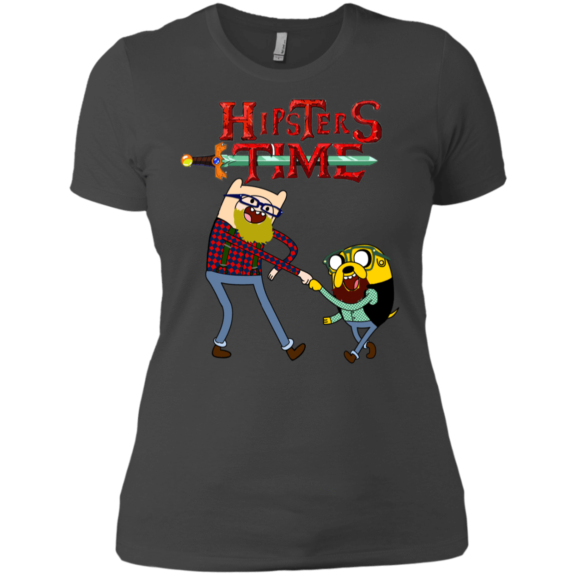 T-Shirts Heavy Metal / X-Small Hipsters Time Women's Premium T-Shirt