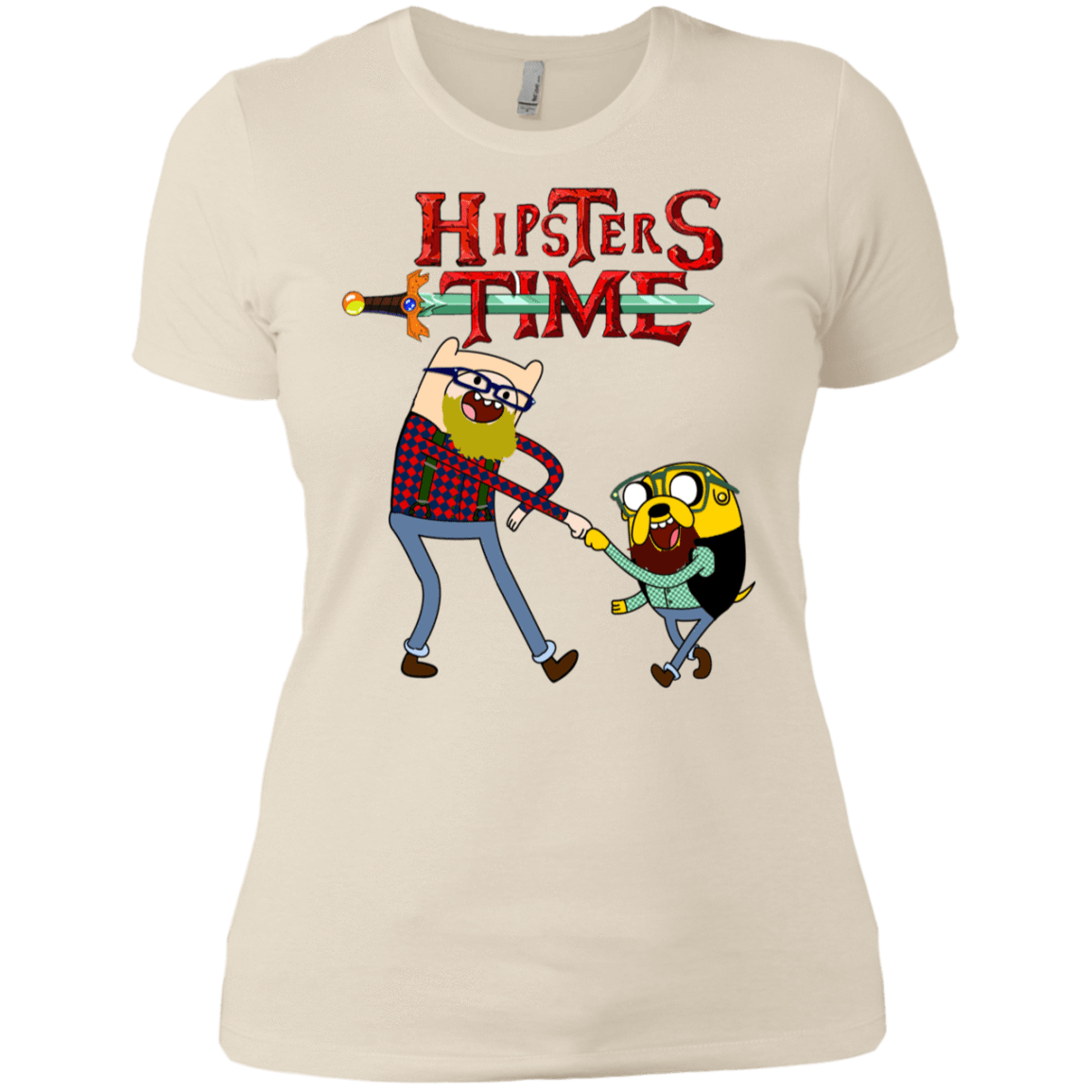 T-Shirts Ivory/ / X-Small Hipsters Time Women's Premium T-Shirt