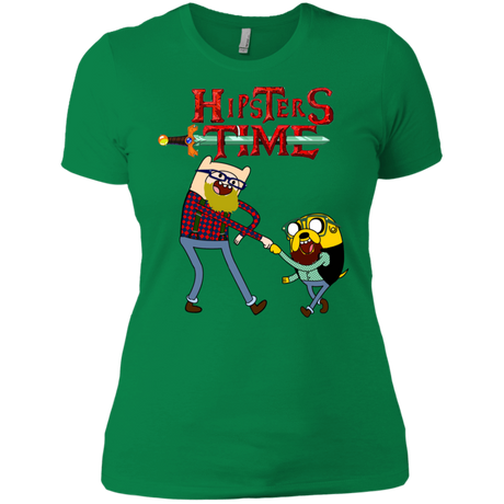 T-Shirts Kelly Green / X-Small Hipsters Time Women's Premium T-Shirt