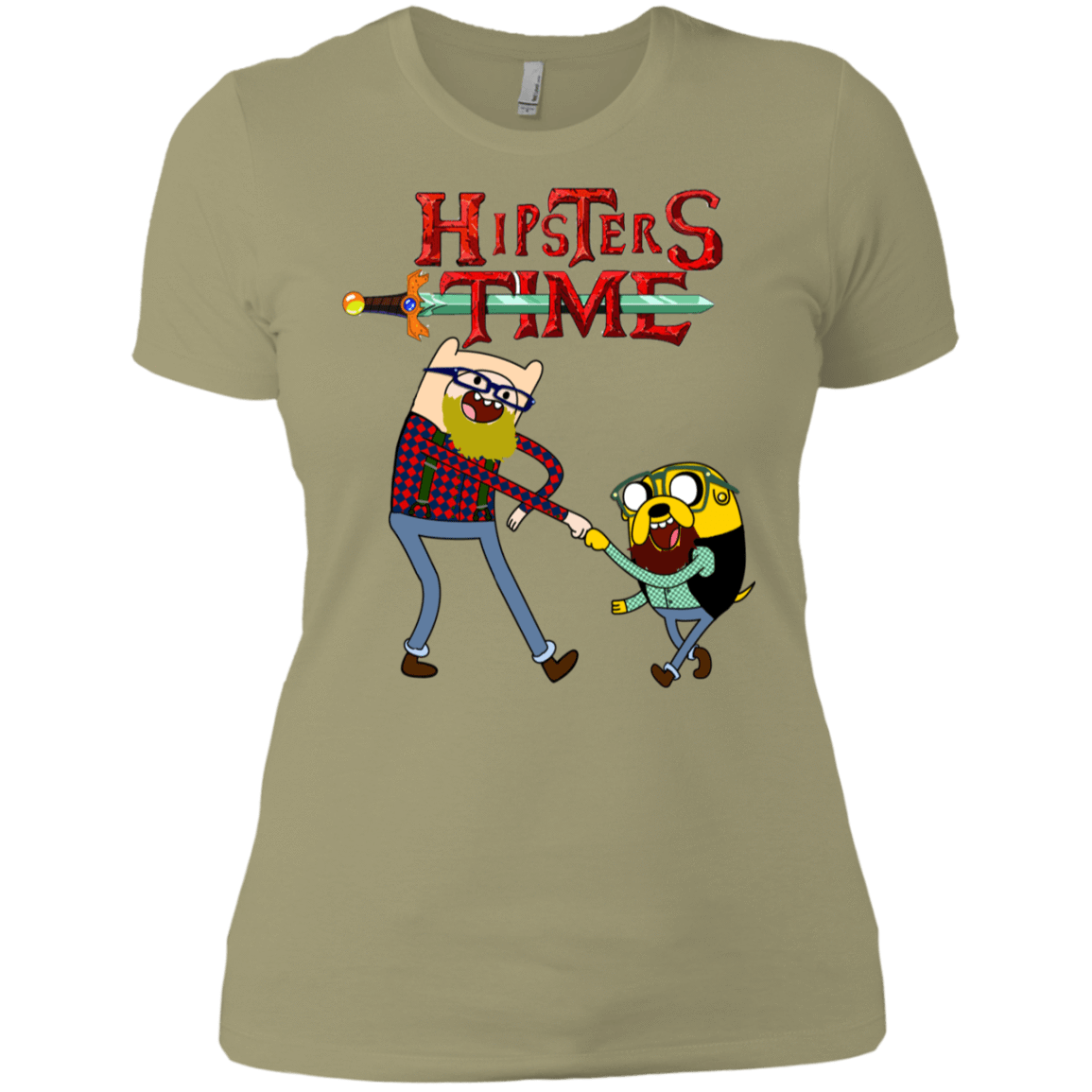 T-Shirts Light Olive / X-Small Hipsters Time Women's Premium T-Shirt