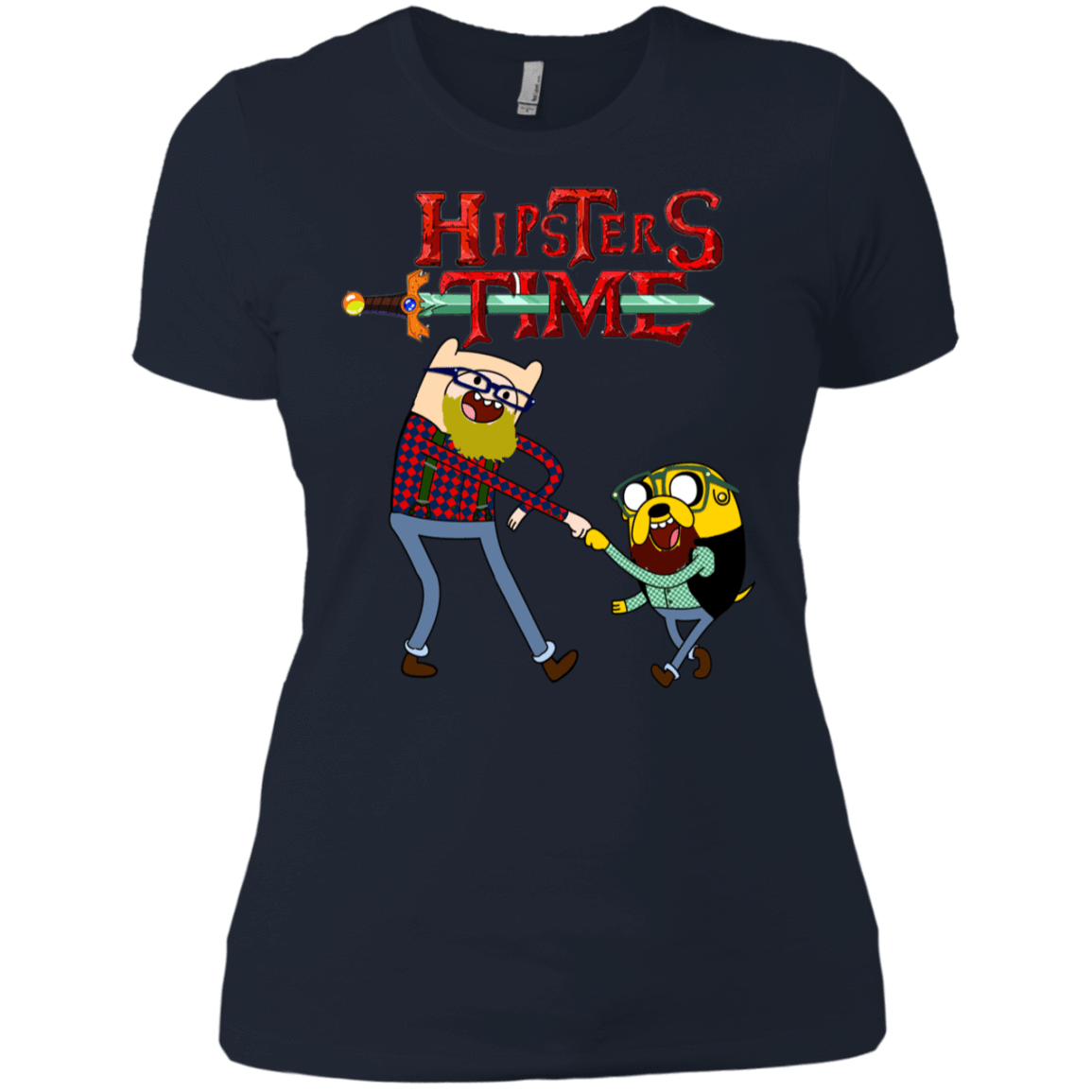 T-Shirts Midnight Navy / X-Small Hipsters Time Women's Premium T-Shirt