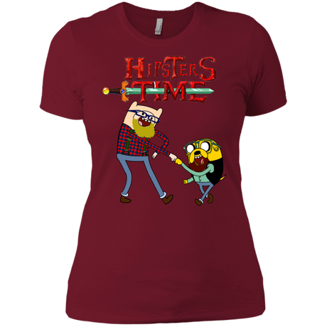 T-Shirts Scarlet / S Hipsters Time Women's Premium T-Shirt