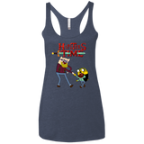T-Shirts Vintage Navy / X-Small Hipsters Time Women's Triblend Racerback Tank