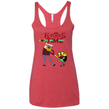 T-Shirts Vintage Red / X-Small Hipsters Time Women's Triblend Racerback Tank