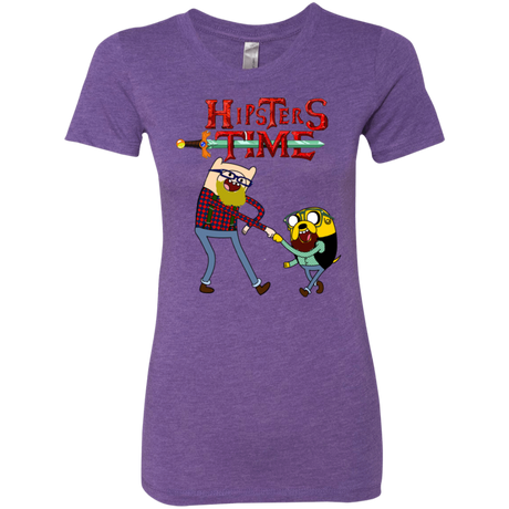 T-Shirts Purple Rush / S Hipsters Time Women's Triblend T-Shirt