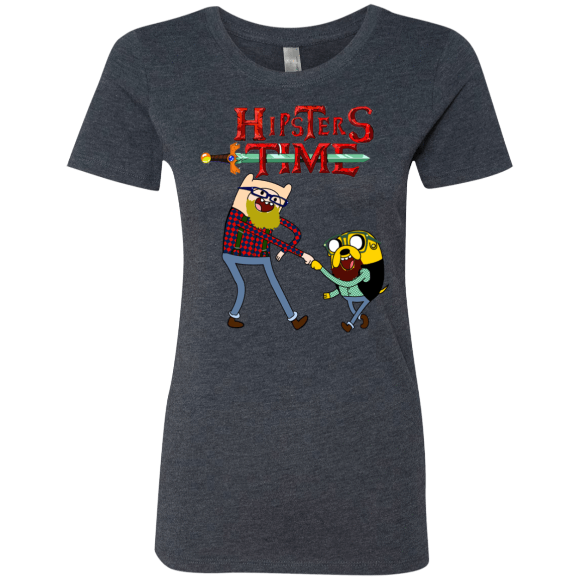 T-Shirts Vintage Navy / S Hipsters Time Women's Triblend T-Shirt