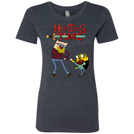 T-Shirts Vintage Navy / S Hipsters Time Women's Triblend T-Shirt