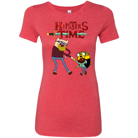 T-Shirts Vintage Red / S Hipsters Time Women's Triblend T-Shirt
