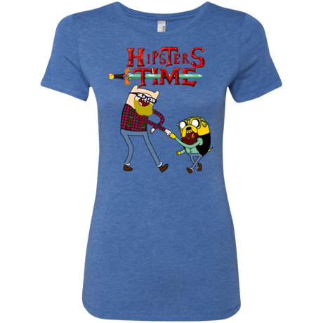 T-Shirts Vintage Royal / S Hipsters Time Women's Triblend T-Shirt