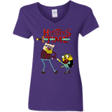 T-Shirts Purple / S Hipsters Time Women's V-Neck T-Shirt