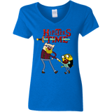 T-Shirts Royal / S Hipsters Time Women's V-Neck T-Shirt