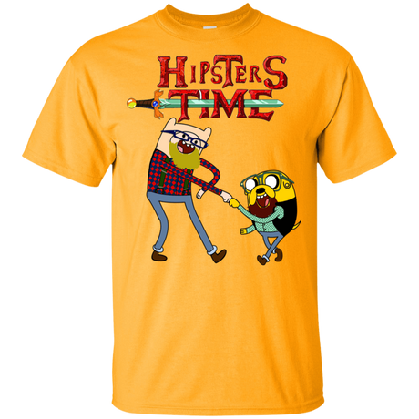 T-Shirts Gold / YXS Hipsters Time Youth T-Shirt