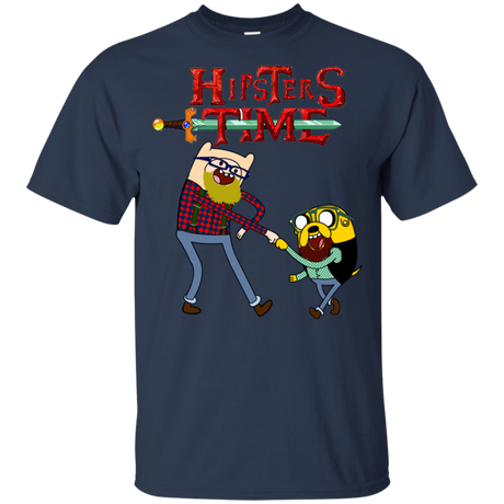 T-Shirts Navy / YXS Hipsters Time Youth T-Shirt