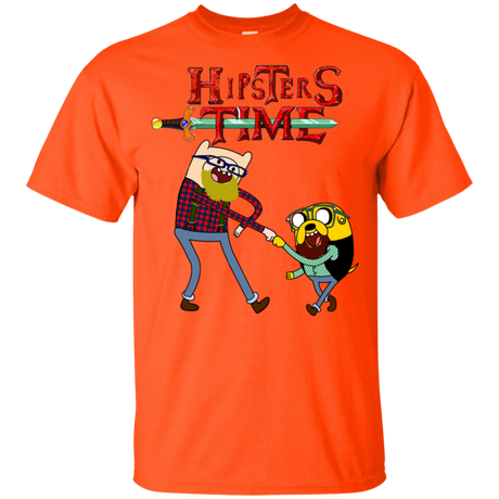 T-Shirts Orange / YXS Hipsters Time Youth T-Shirt