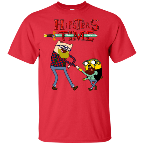 T-Shirts Red / YXS Hipsters Time Youth T-Shirt
