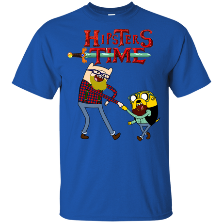 T-Shirts Royal / YXS Hipsters Time Youth T-Shirt