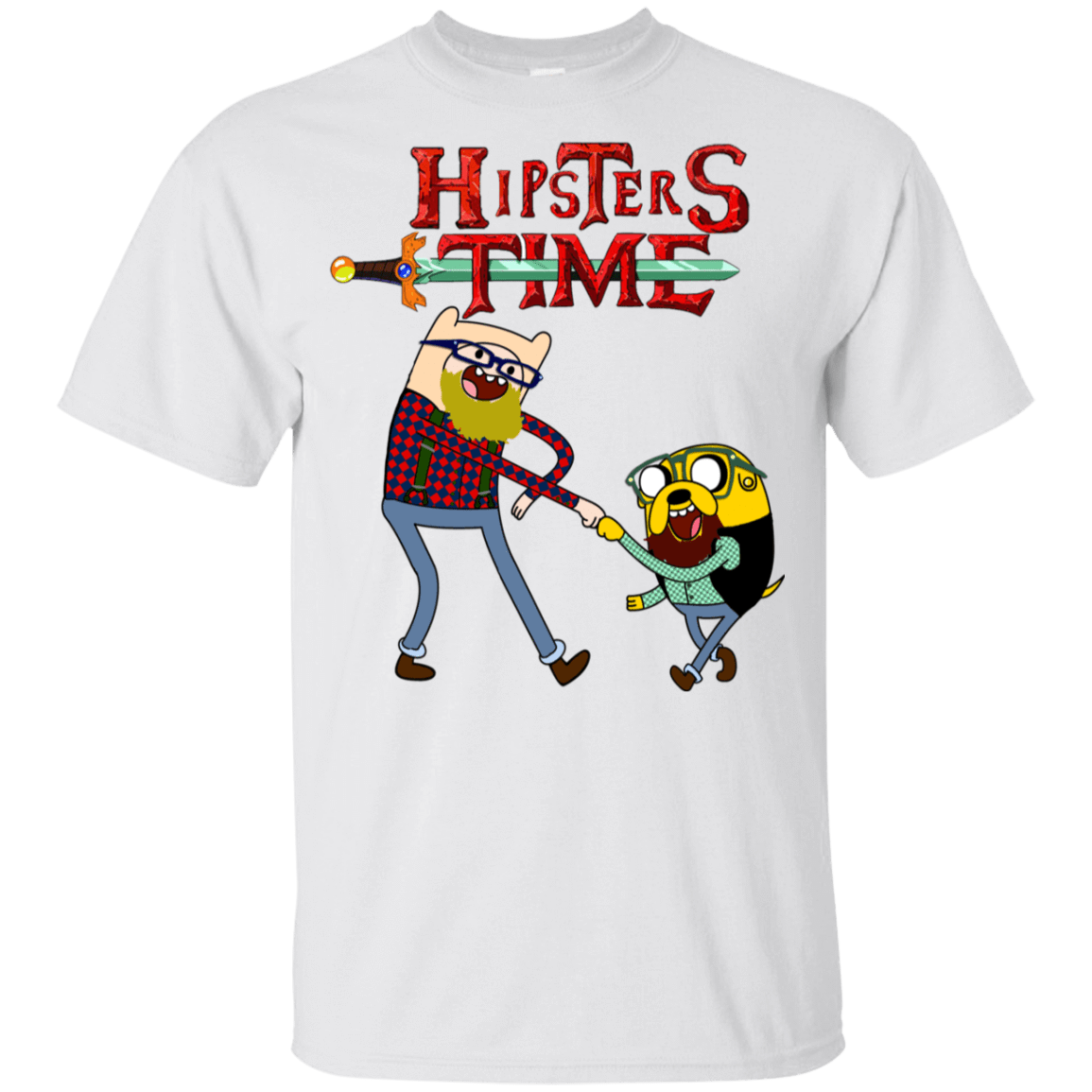 T-Shirts White / YXS Hipsters Time Youth T-Shirt