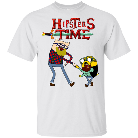T-Shirts White / YXS Hipsters Time Youth T-Shirt
