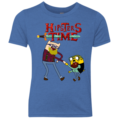 T-Shirts Vintage Royal / YXS Hipsters Time Youth Triblend T-Shirt