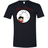 T-Shirts Black / X-Small Hiro and Baymax Men's Semi-Fitted Softstyle