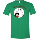 T-Shirts Heather Irish Green / S Hiro and Baymax Men's Semi-Fitted Softstyle
