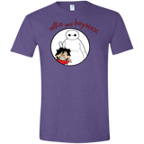 T-Shirts Heather Purple / S Hiro and Baymax Men's Semi-Fitted Softstyle
