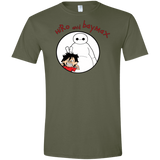 T-Shirts Military Green / S Hiro and Baymax Men's Semi-Fitted Softstyle