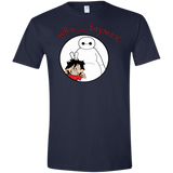 T-Shirts Navy / X-Small Hiro and Baymax Men's Semi-Fitted Softstyle