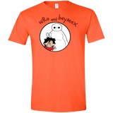 T-Shirts Orange / S Hiro and Baymax Men's Semi-Fitted Softstyle