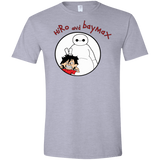 T-Shirts Sport Grey / X-Small Hiro and Baymax Men's Semi-Fitted Softstyle