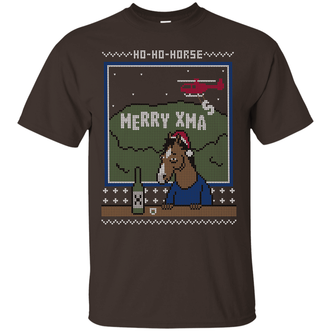 T-Shirts Dark Chocolate / S Ho Ho Horse T-Shirt