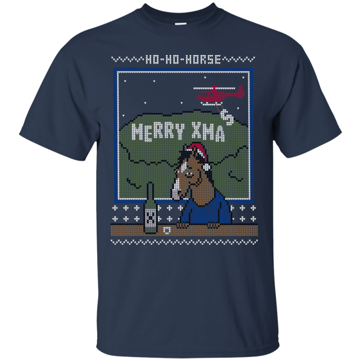 T-Shirts Navy / S Ho Ho Horse T-Shirt