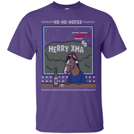 T-Shirts Purple / S Ho Ho Horse T-Shirt