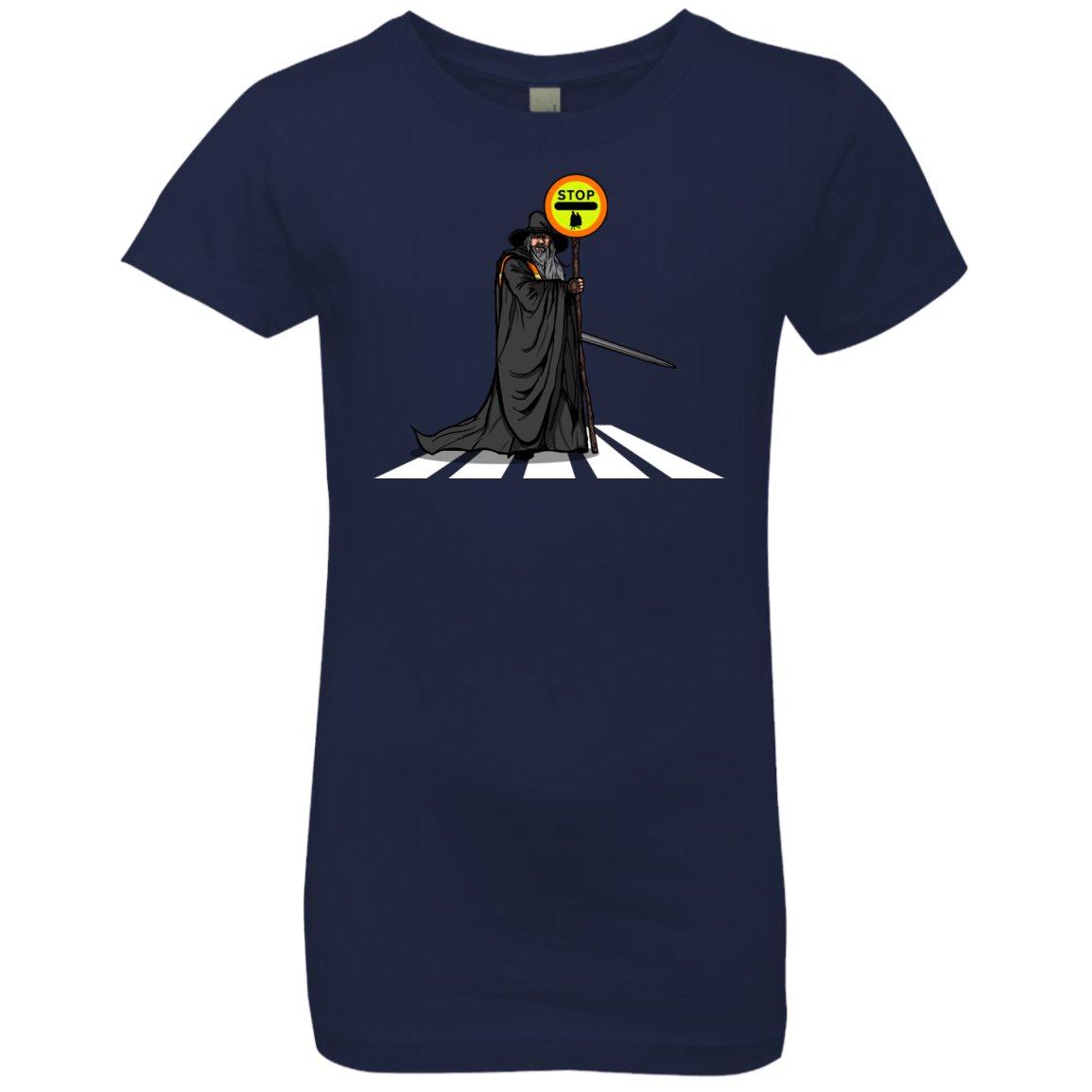 T-Shirts Midnight Navy / YXS Hobbit Crossing Girls Premium T-Shirt