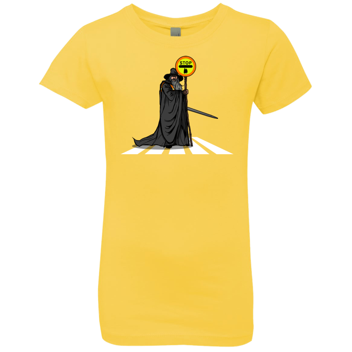 T-Shirts Vibrant Yellow / YXS Hobbit Crossing Girls Premium T-Shirt