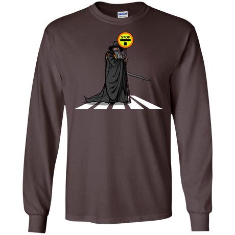 T-Shirts Dark Chocolate / S Hobbit Crossing Men's Long Sleeve T-Shirt