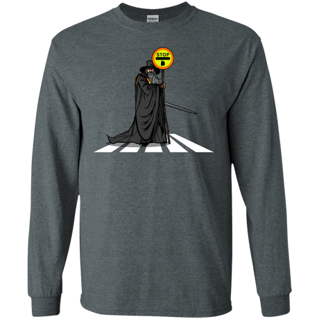 T-Shirts Dark Heather / S Hobbit Crossing Men's Long Sleeve T-Shirt