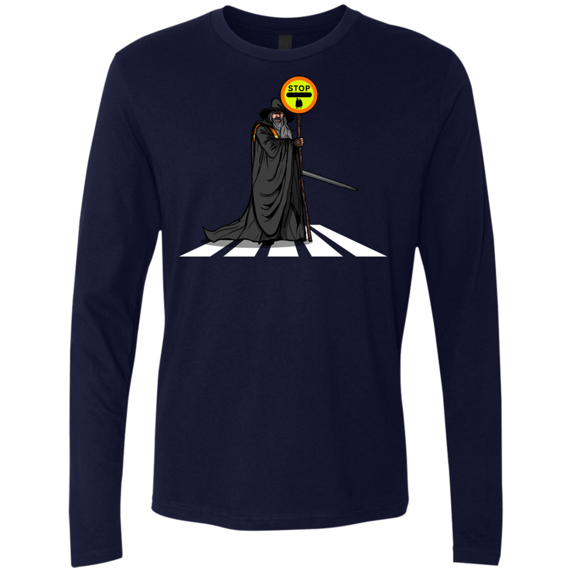 T-Shirts Midnight Navy / S Hobbit Crossing Men's Premium Long Sleeve