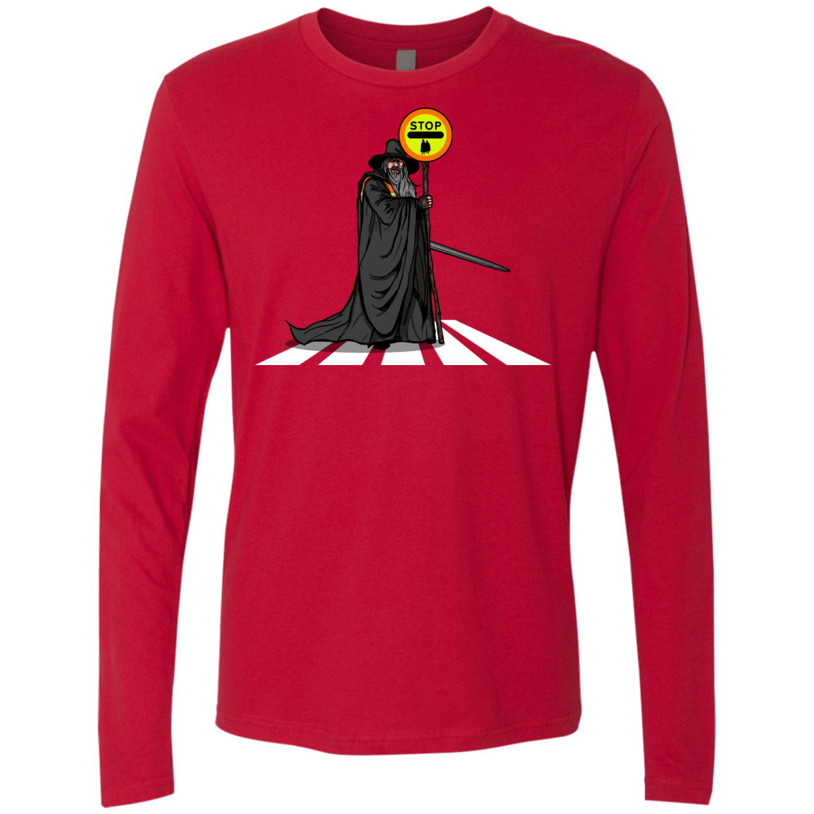 T-Shirts Red / S Hobbit Crossing Men's Premium Long Sleeve