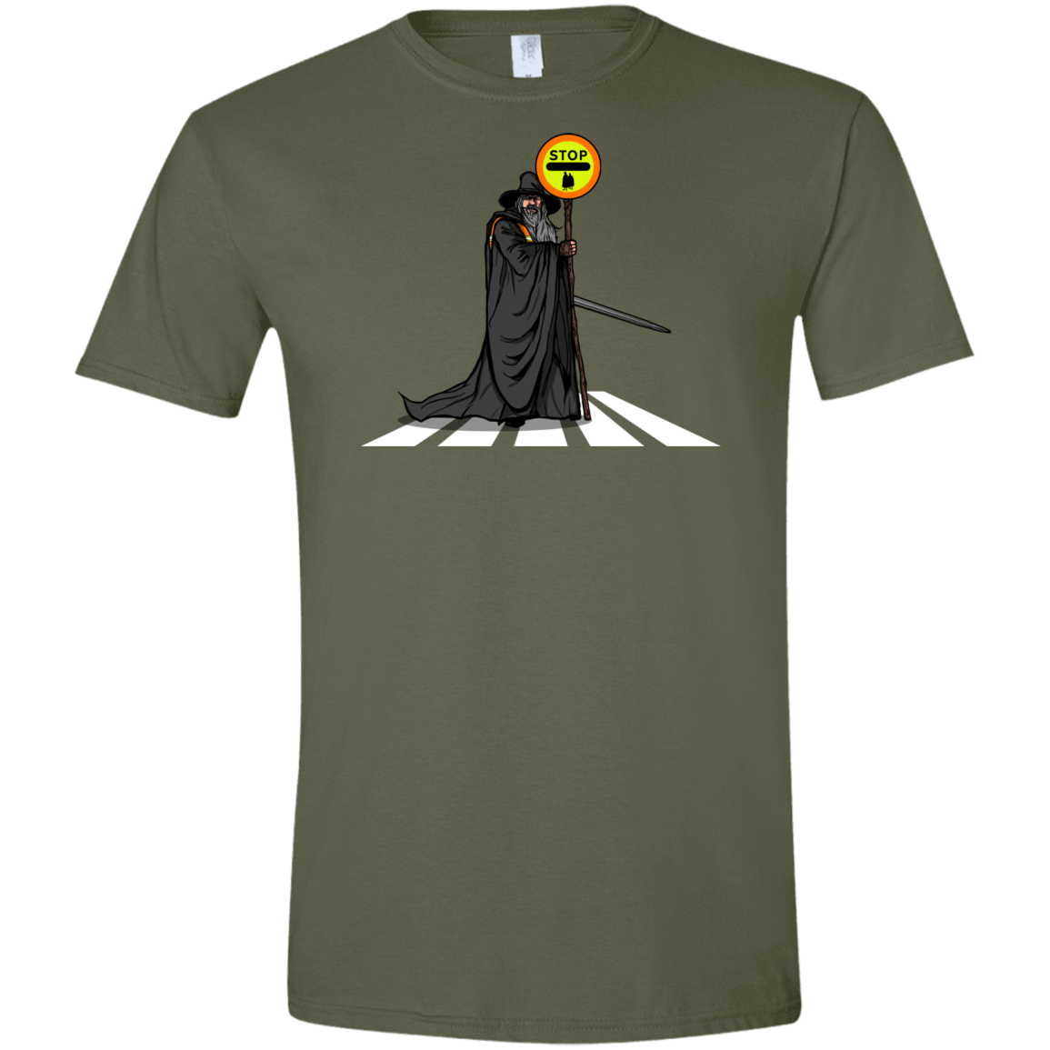 T-Shirts Military Green / S Hobbit Crossing Men's Semi-Fitted Softstyle